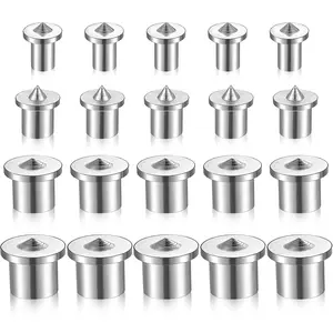 20Pcs Dowel and Tenon Center Transfer Plugs Doweling Centering Pins Transfer Plugs Drill Hole Tool for Woodworking Tool Accessories (20 Pieces,1/4 5/16 3/8 1/2 Inch)