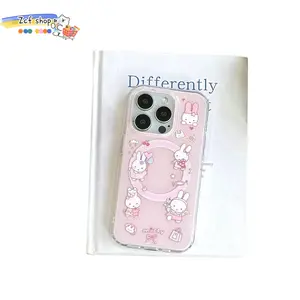 Miffy Rabbit Magnetic Phone Case Kawaii Cartoon Dessert Miffy Suitable for iPhone 17 Pro Max 17Air iPhone16 15 14 13 12 11 Pro Max Plus only case