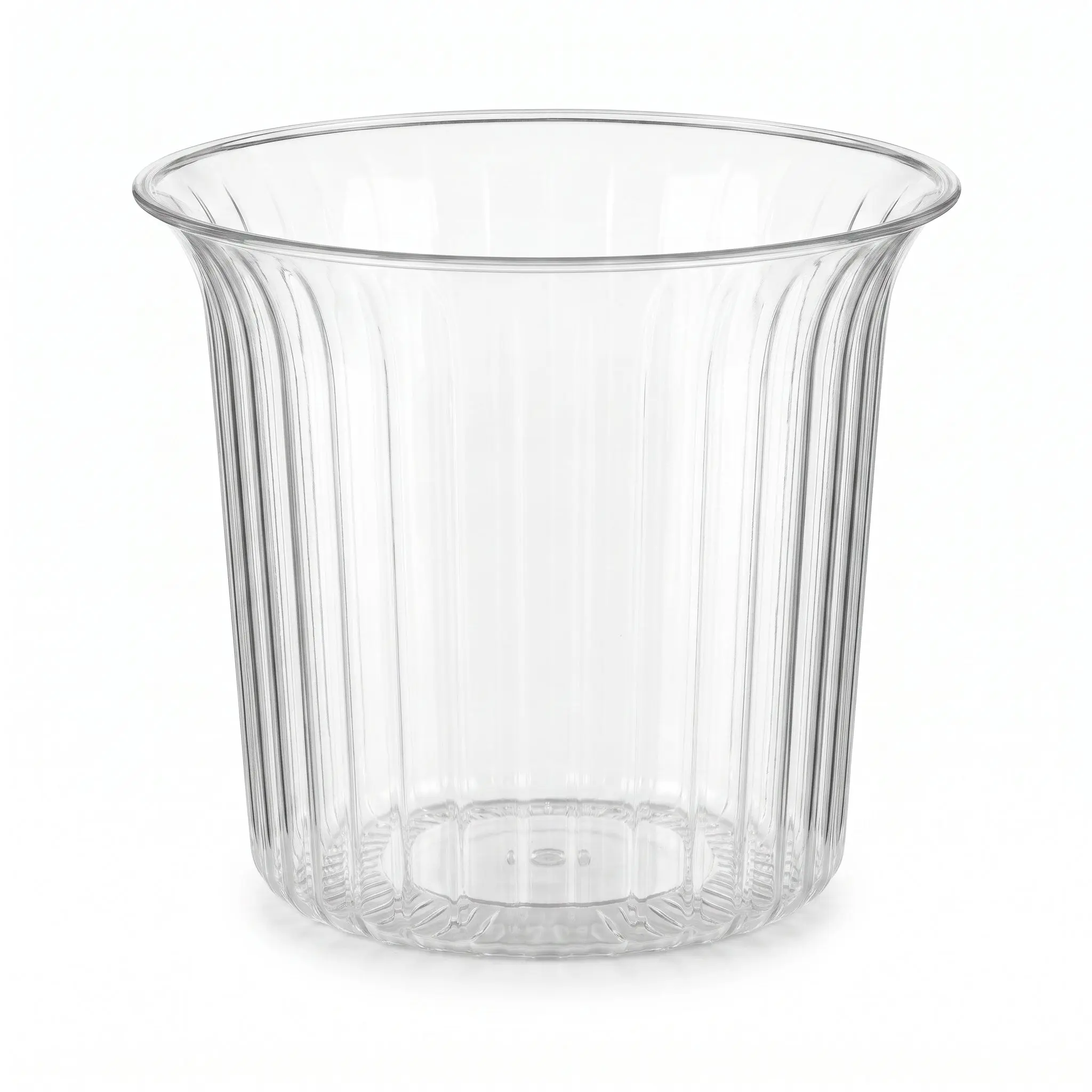 Clear Flared Plastic Cylinder Candy Buffet Container - 40 oz