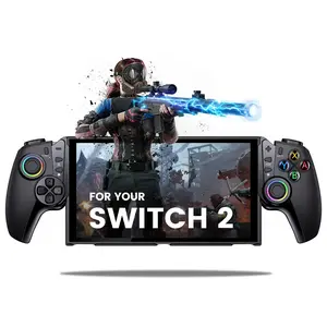 Switch 2 Controller Hall Effect Joystick (No Drift), Precision Control, Switch Joypad Replacement for Pro Controller with Ergonomic Grip & Built-in Kickstand, Turbo/Macro/6 Game Card Slot, Accessories | Compatible with Switch 2 Only