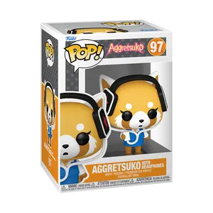 Funko Pop! Aggretsuko - Aggretsuko with Headphones #97 Collectible Pop Vinyl Figure
