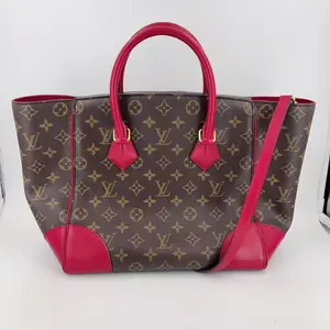 Pre-owned Louis Vuitton leather Crossbody Bags Fuchsia Monogram Canvas Phenix MM Bag