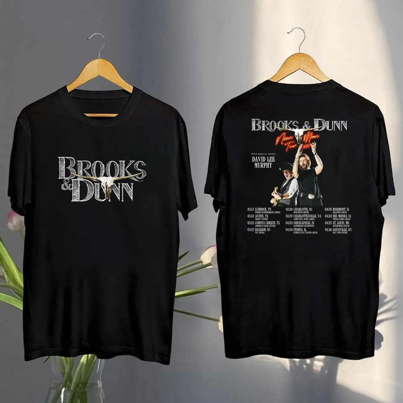 2025 Brooks and Dunn Tour Shirt, Neon Moon Concert Tee, Country Music Fan Merch, Classic Western Band Shirt, Brooks & Dunn Gift for Fans