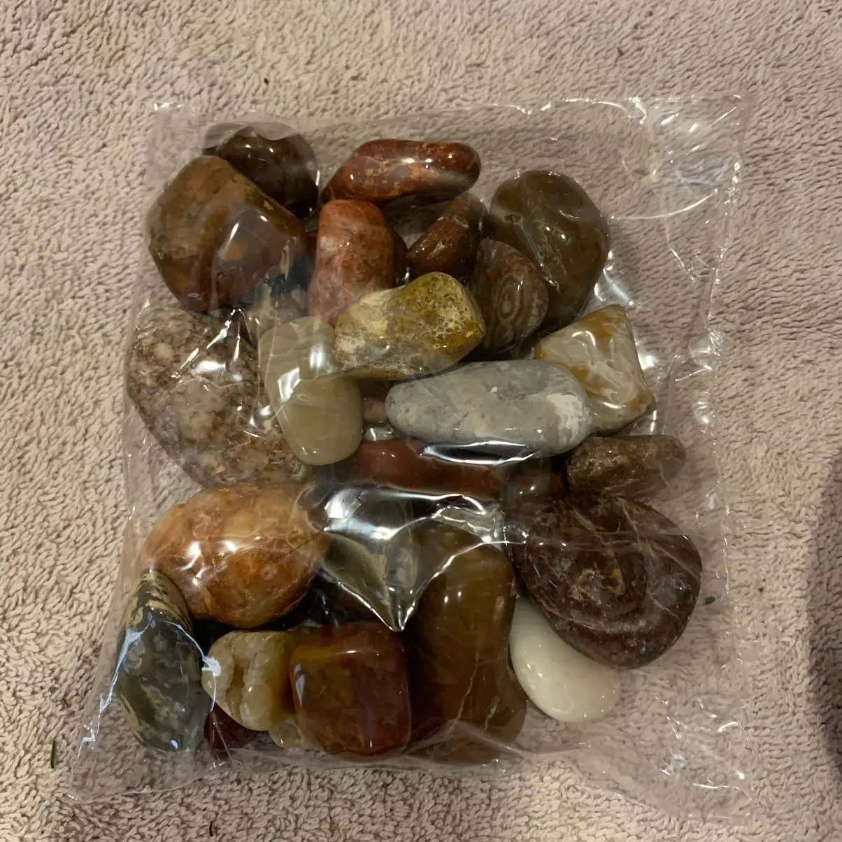1 pound polished rocks from Cajun Rockhound healing stress Relief Reiki