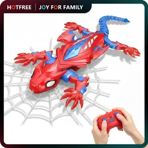 Hotfree Wall Crawler Gecko Lizard, Rechargeable Remote Control Robot Kids Toys, Spider RC Wall Climbing Funny Prank Toys Birthday Christmas Gifts for Boys & Girls Ages 4 and Up