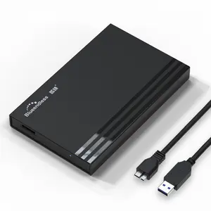 External Hard Drive Enclosure for 2.5" HDD/SSD – USB-C & USB 3.0 Solid State Mechanical Disk Case, 5Gbps High-Speed Notebook Storage Box