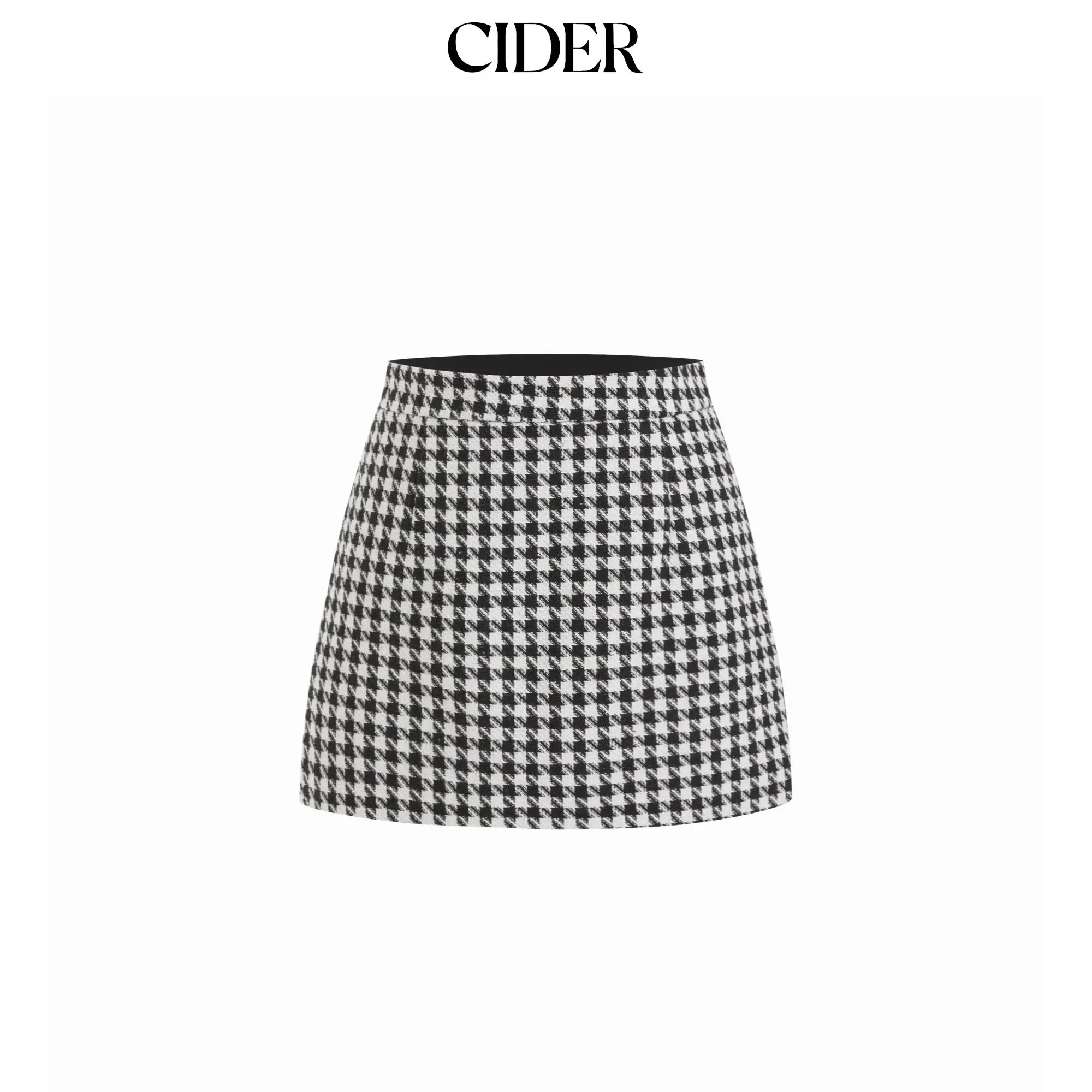 Cider Tweed High Rise Houndstooth Mini Skirt Cider Tweed High Rise Houndstooth Mini Skirt