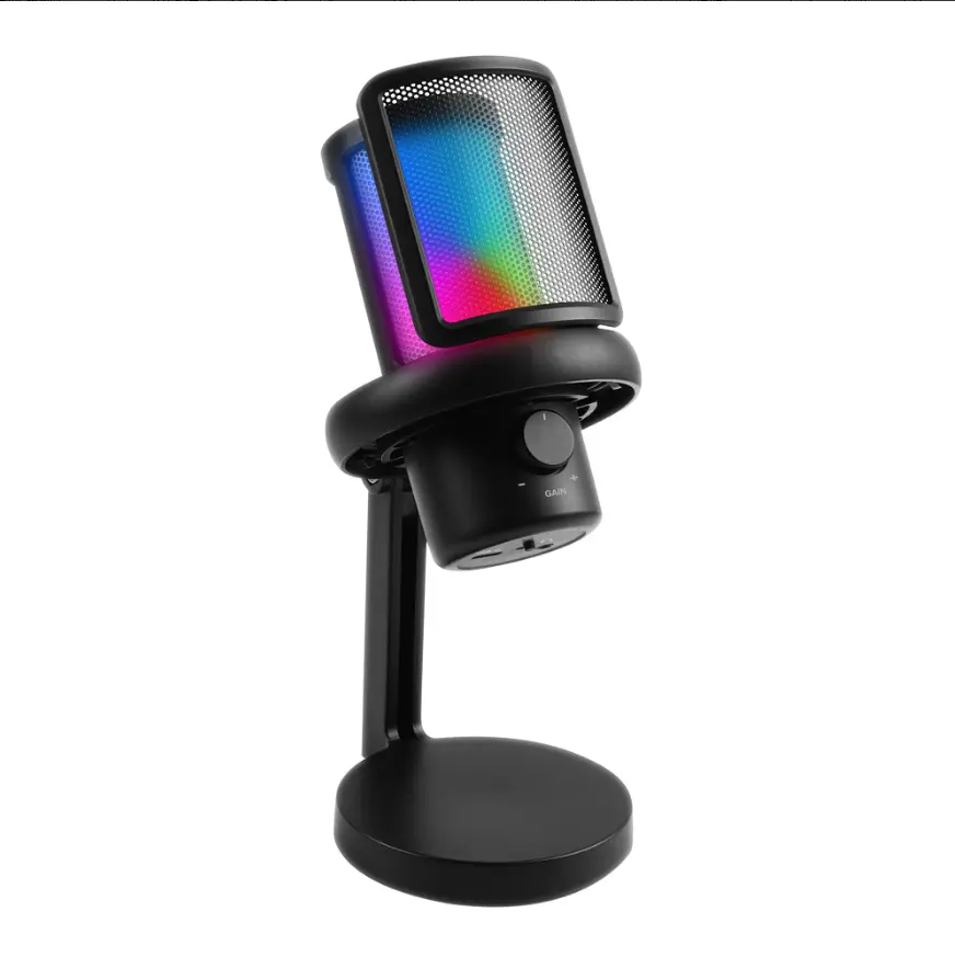 [10-Year Warranty] K-MYZS MV-3 Gaming Broadcast Microphone Professional Streaming Voice Chat Audio Equipment Live Streaming Mic Computer Mic Black