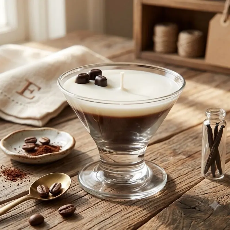 Espresso martini candle