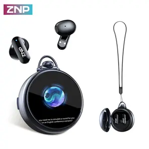 ZNP N03 TWS Bluetooth Earbuds, Wireless Earbuds Headset, Wireless Earphones, Bluetooth 6.0, LED Smart Touch Control, Lightweight In-Ear Design, IPX5 Waterproof, Suitable for Gaming, Office Work, Sports, Studying, and Voice Calls