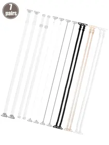 7pairs Transparent Bra Strap Set Adjustable Invisible Bra Straps  Women's Lingerie Accessories for Wedding Party Clear Strap