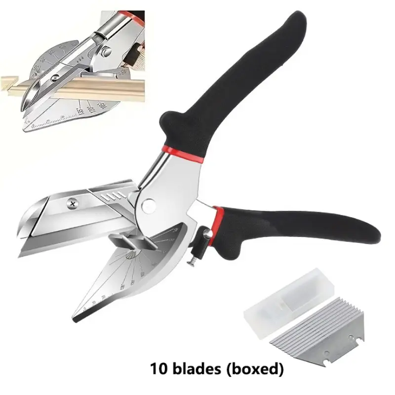45-135 Degree Adjustable Miter Cutter – Multi-Angle Cutting Hand Tools Scissors for Plastic, PVC, Molding Trim, and Wall Panels Cutting Supplies