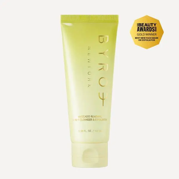 BYROE Avocado Renewal 2-in-1 Cleanser & Exfoliator 100 ml / 3.38 fl oz Single Pack