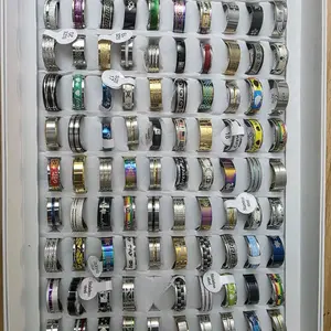 Unisex Stainless Steel Random Pull Rings