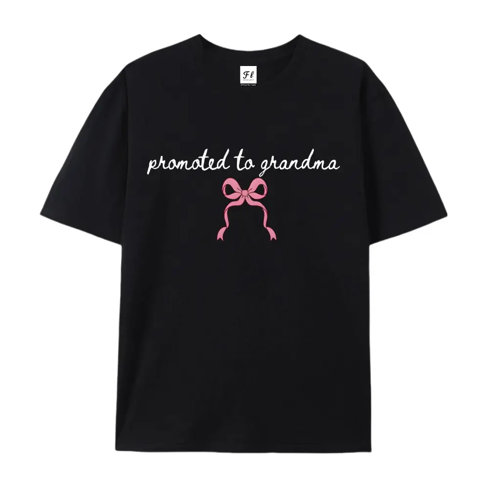 Promoted to Grandma Shirt, New Grandma Shirt, Mother's Day Gift, Gift for Grandma, Baby Announcement Gift Casual Womenswear Everyday Tee t shirts women