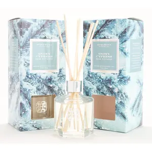 QVC HomeWorx by Slatkin + Co. Snowy Cypress Reed Diffusers, Home Fragrance Home Care Supply