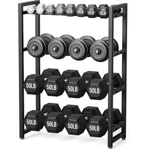 1100 lb | 4 Tier,390 lb | 3 Tier Dumbbell Rack, Weight Rack for  Gym