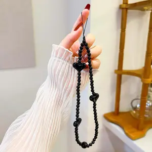 Beaded Phone Chain, Creative Design Mobile Phone Charm, Decorative Hanging Strap for Phone, Cell Phone Sling