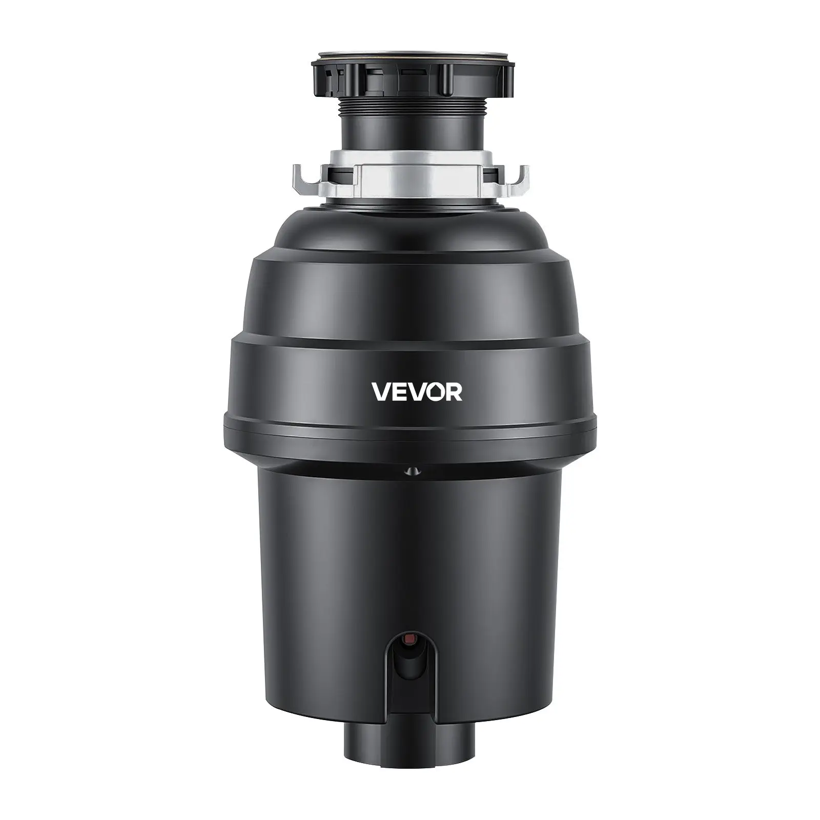 VEVOR 1 hp Food Waste Garbage Disposal, 3500RPM DC Motor Continuous Feed Kitchen Sink Disposer with EZ Connect Grinding System, Sound Reduction, Power Cord, Drain Stopper, Elbow, 11.13 lbs, 220x220x410 mm, 220 X 220 X 410 Mm