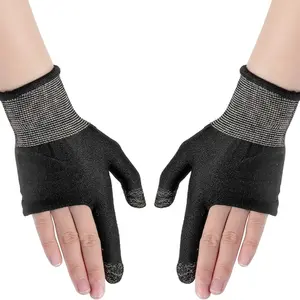 Mobile Game Gloves, 2PCS Ultra-Thin Mobile Gaming Gloves，Anti-Sweat Mobile Finger Sleeve Breathable for High-Ranking Players Mobile Game Streamer Ultra-Thin Mobile Gaming Gloves Touchscreen Gaming Gloves Anti-Sweat Mobile Finger Sleeve Breathable