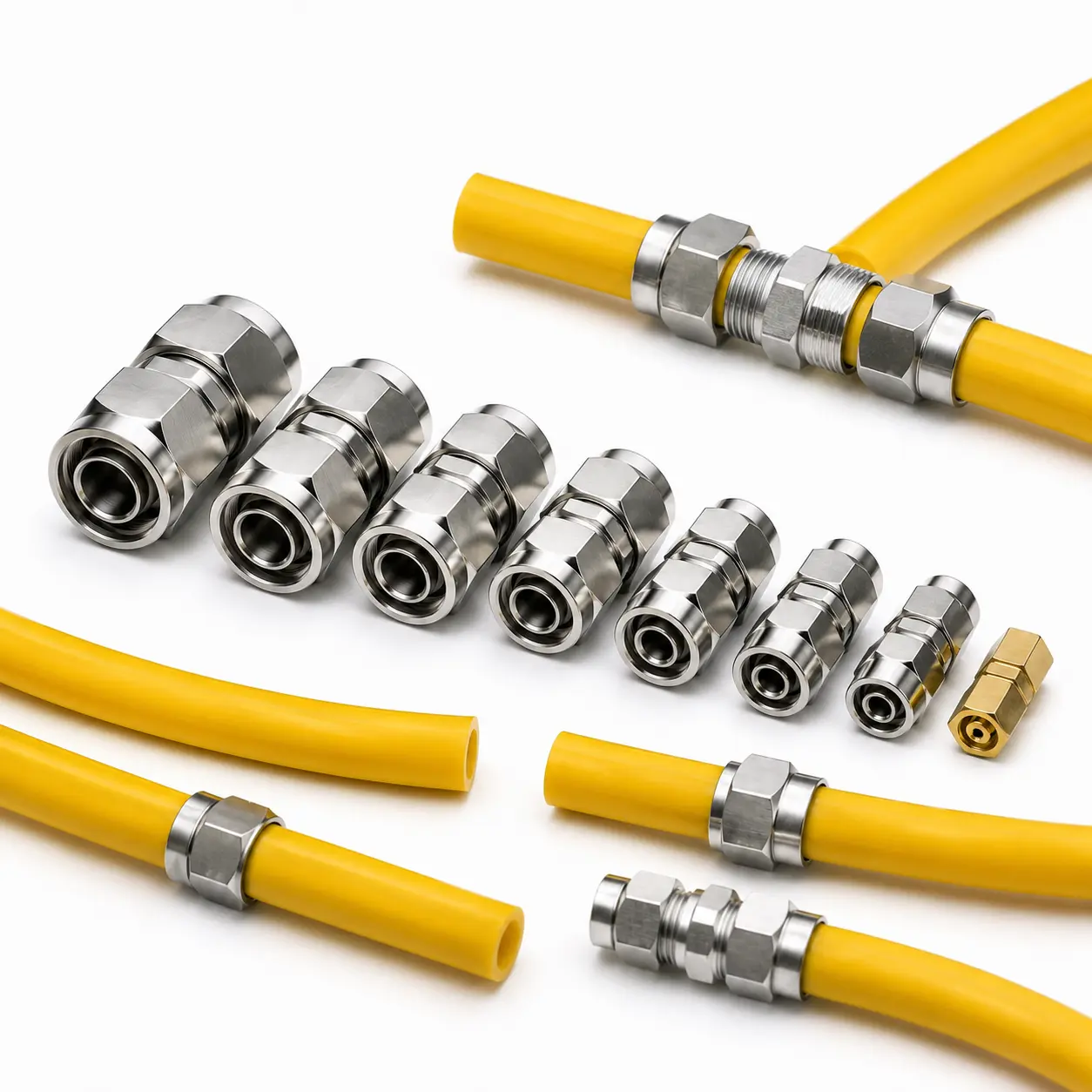 Radiaint  Straight Air Line Fittings for Truck, Heavy Duty Push in Pneumatic Connectors, High Temperature Tubing Quick Joint (4-16mm), Industrial Quick Coupler, Quick Couplers