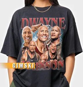 Vintage tee Limited Dwayne Johnson Shirt Vintage Bootleg Dwayne Douglas Johnson T-Shirt Tee Movie Unisex The Rock Shirt Sweatshirt SKI21, Clothing Gift for Him or Her, Unisex Gift