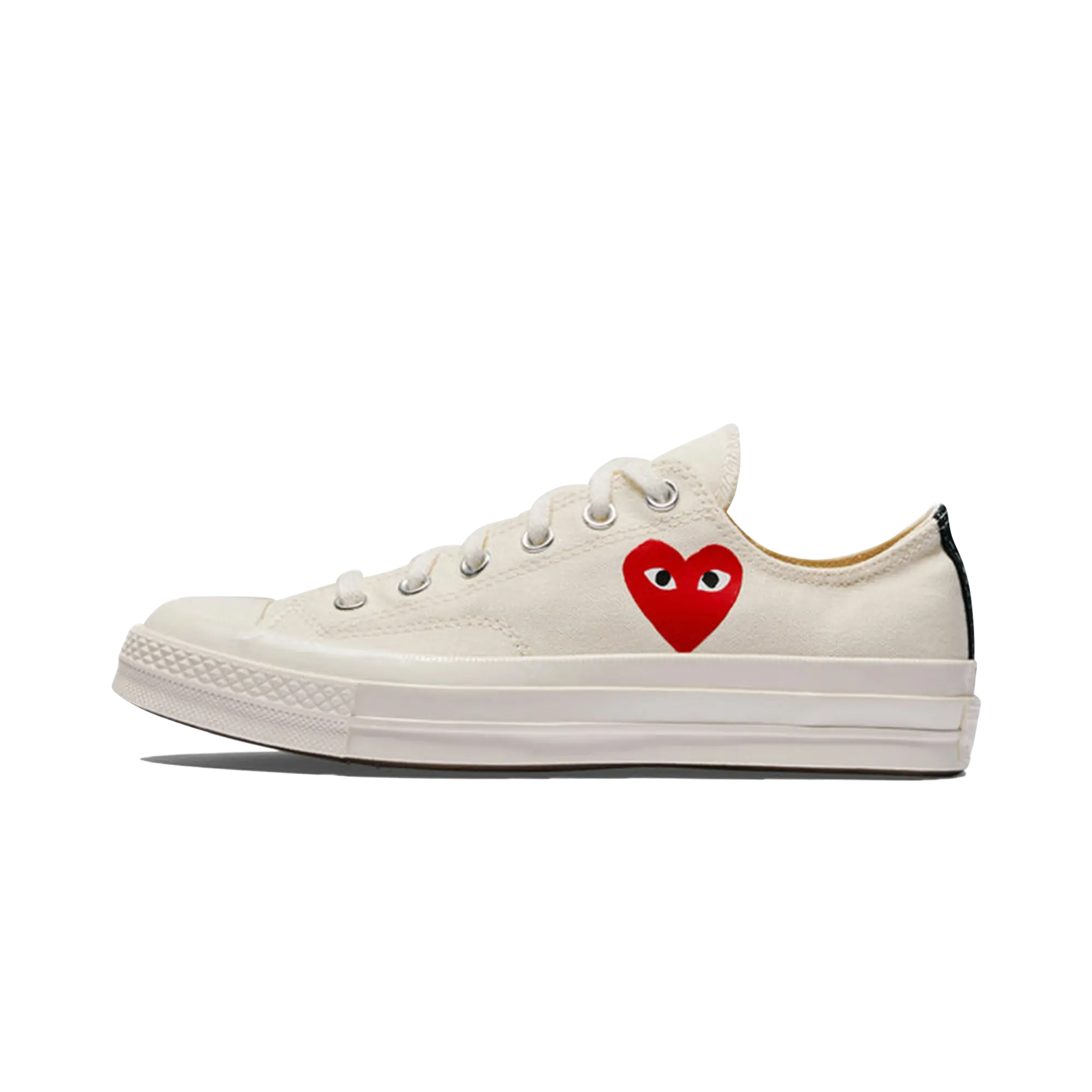 Chuck Taylor All Star 70 Low "Comme des Garcons PLAY - Small Red Heart Beige" AZ K128 001 2