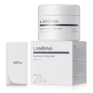 LANBENA Nose Plants Pore Strips Deep Cleansing Blackhead Mask 2% BHA 2.0 Version 30g Skincare Paper Comfort Repair Aloe