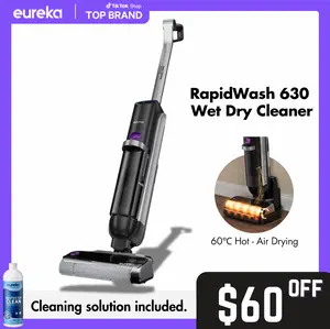 Eureka RapidWash 630 Cordless Wet Dry Cleaner 170° Reclinable Hot Air Drying Self Cleaning Vacuum Mop Combo for Hard Floors Pet Hair Sticky Messes, TiktokShopSpringGlowUp