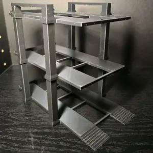 3D Print Display Car Lift Triple Stack+ for brick builds