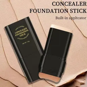 Dual-ended Eraser Foundation Stick-NoseShadow Fixer, Concealer for Acne Marks,Highlighter 01# lvory Shade Twin ConcealerMakeup Cosmetic 01#lvoryinfallible promatte