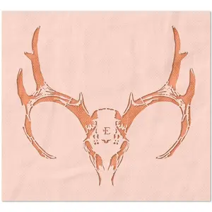 Deer Skull and Antlers Stencil