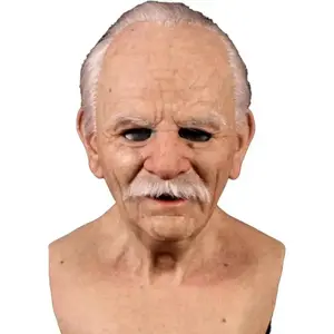 Real Person Mask, Elderly Mask, Horror Mask, Adult Real Person Mask, Halloween Mask, Disguise And Prank, Prank Friends, Hot Selling Item Style1