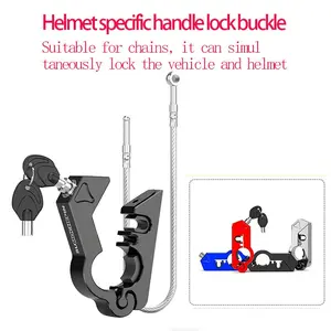 Motorcycle Helmet Lock, Dragon Modification Accessories, Brake Handle Electric Motorcycle Anti-Theft Lock, Bull Horn Lock, Brake Lock, Motorcycle Parts