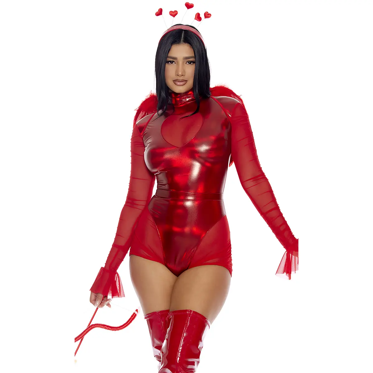 Forplay Women's Halloween Make U Mine 4-Piece Women's Sexy Cupid Costume
