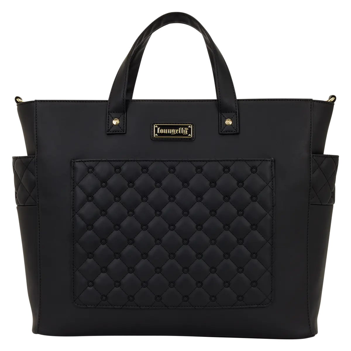 The Mo Black Pin Trader Convertible Backpack & Tote Crossbody Bag The Mo Black Pin Trader Convertible Backpack & Tote Crossbody Bag