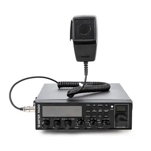 LT-5558 10M CB Radio AM/FM/SSB/CW Support PA Function, Auto-Scan, ASQ, Instant Channel 9/19, 40 Channels, SWR Calibration, RF-Gain, Black