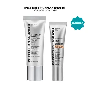Peter Thomas Roth Easy Wear + Primer Duo, Easy Wear Temporary Eye Tightener, Instant FirmX No-Filter Primer