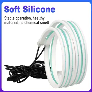 A9 2-in-1 Car Hood LED Ambient Light Strip 120CM Flexible DRL Decorative Light IP67 Waterproof Multiple Colors Soft Silicone Easy DIY Installation  Multicolor USB Remote Controlled RGB Car Light under dash, Cars, Led Lights mode amazing dynamic