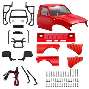 SCX24 Hard Body Shell with Bed Rack for 1/24 RC Crawler Axial SCX24 C10 Bronco Jeep Wrangler Base Camp 4Runner Upgrade Parts
