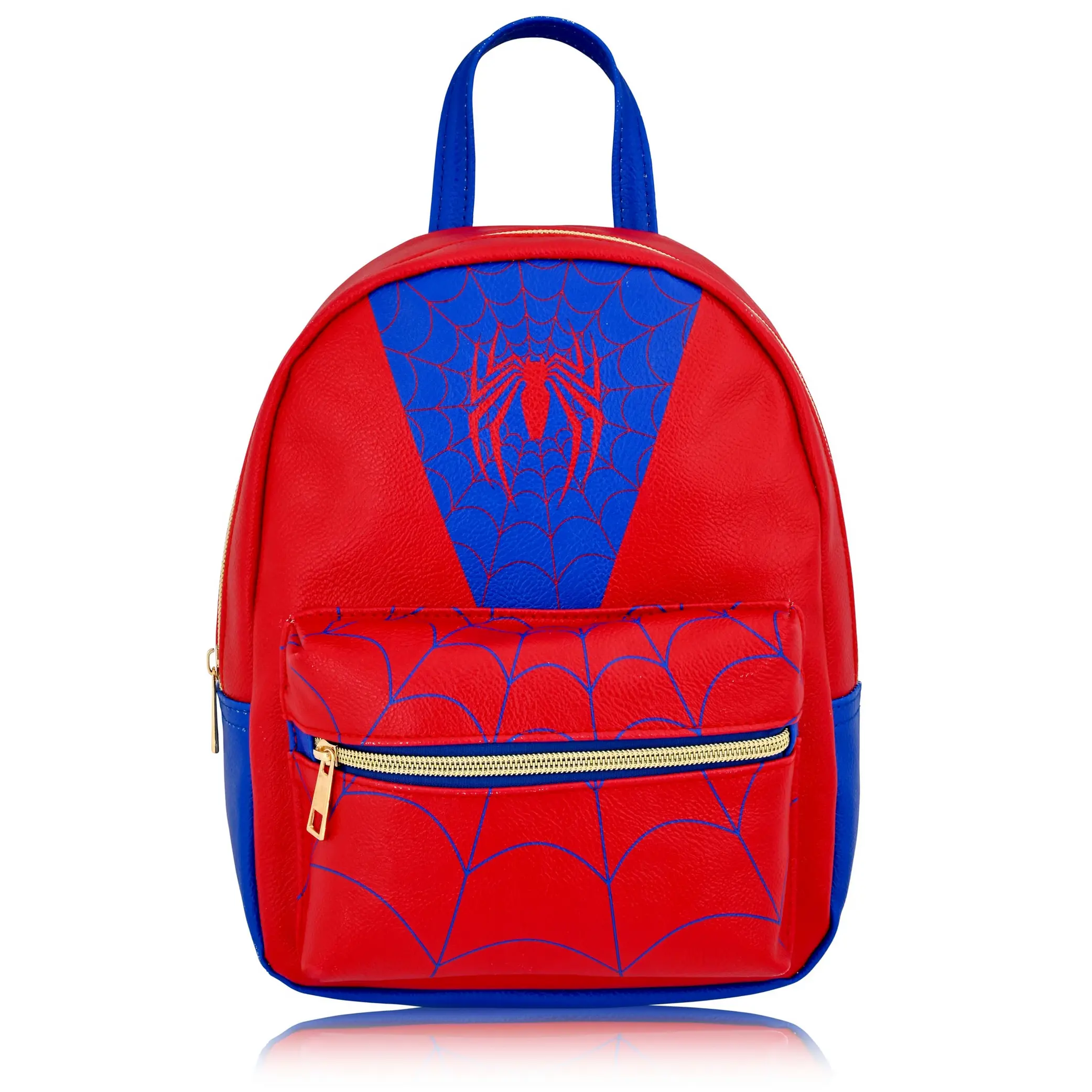 Fast Forward Marvel Spiderman Backpack Cute PU Leather 10" Mini Backpack Purse | Spiderman Bag & Accessories