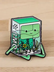 Floral Plant Brooch Pin, Flower Brooch Pin, Cute Cartoon Design Zinc Alloy Badge, Fashion Jewelry Accessory, Casual Style for All Seasons