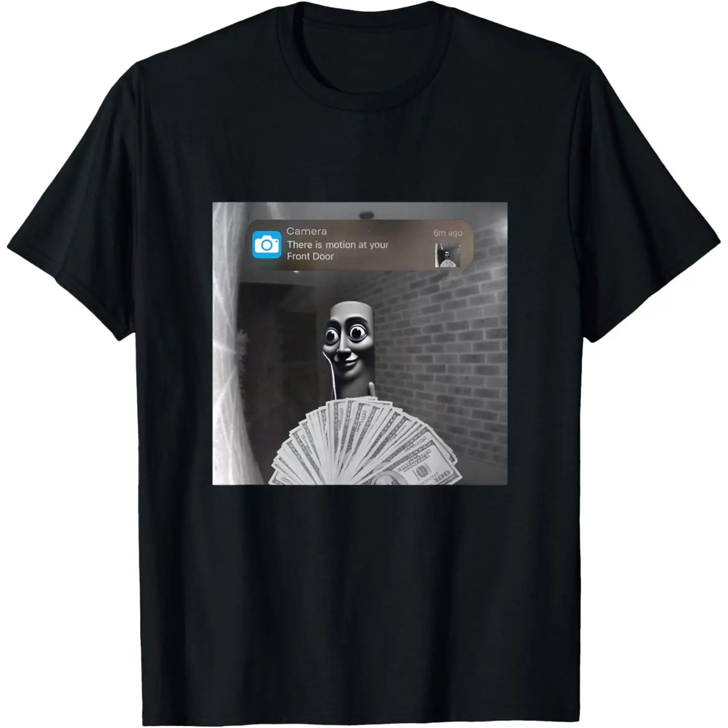 T-Shirt, Tung Sahur Front Door Motion Meme Italian Tshirt