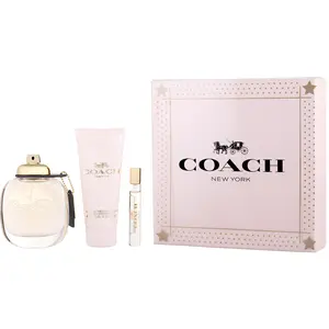 Coach Set-Eau De Parfum Spray 3 Oz & Body Lotion 3.3 Oz & Eau De Parfum Spray 0.25 Oz Mini For Women