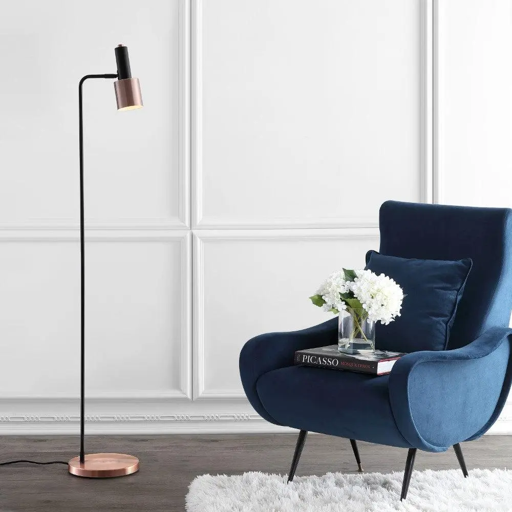 JONATHAN Y Brady Contemporary Metal LED Task Floor Lamp - LED Desk Lamp for Living Room, Bedroom, Office