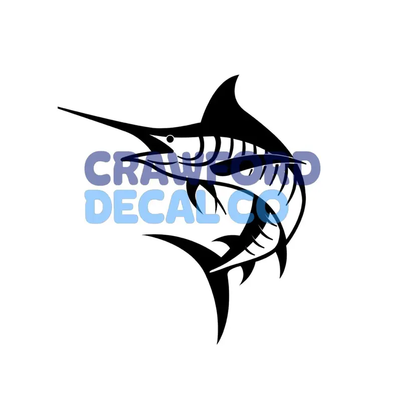 Marlin Fish Decal for Trucks Cars and More Multiple Colors Available Easy to Apply