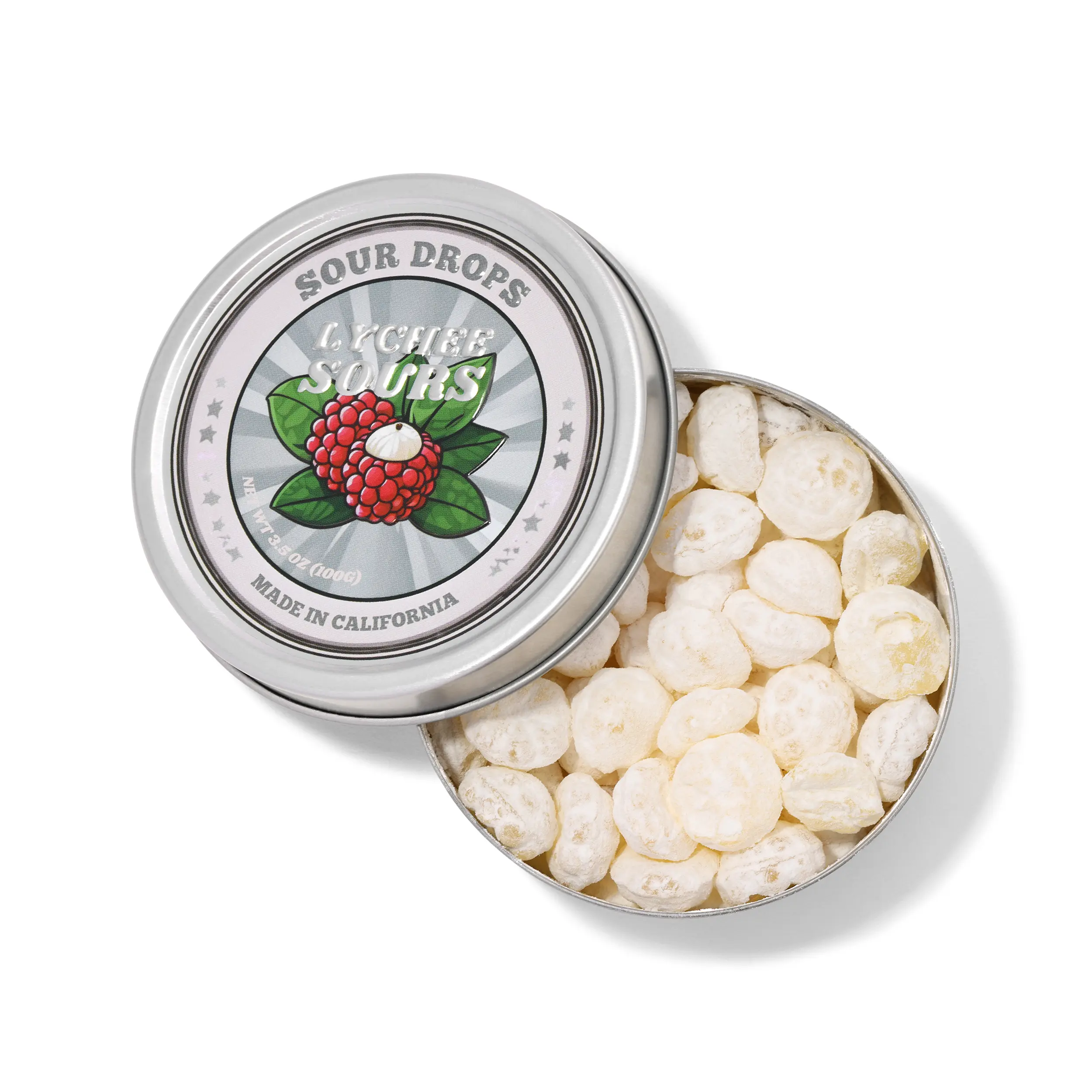 Dye-Free Lychee Sour Hard Candy Tangy Snack Dye-Free Lychee Sour Hard Candy Tangy Snack