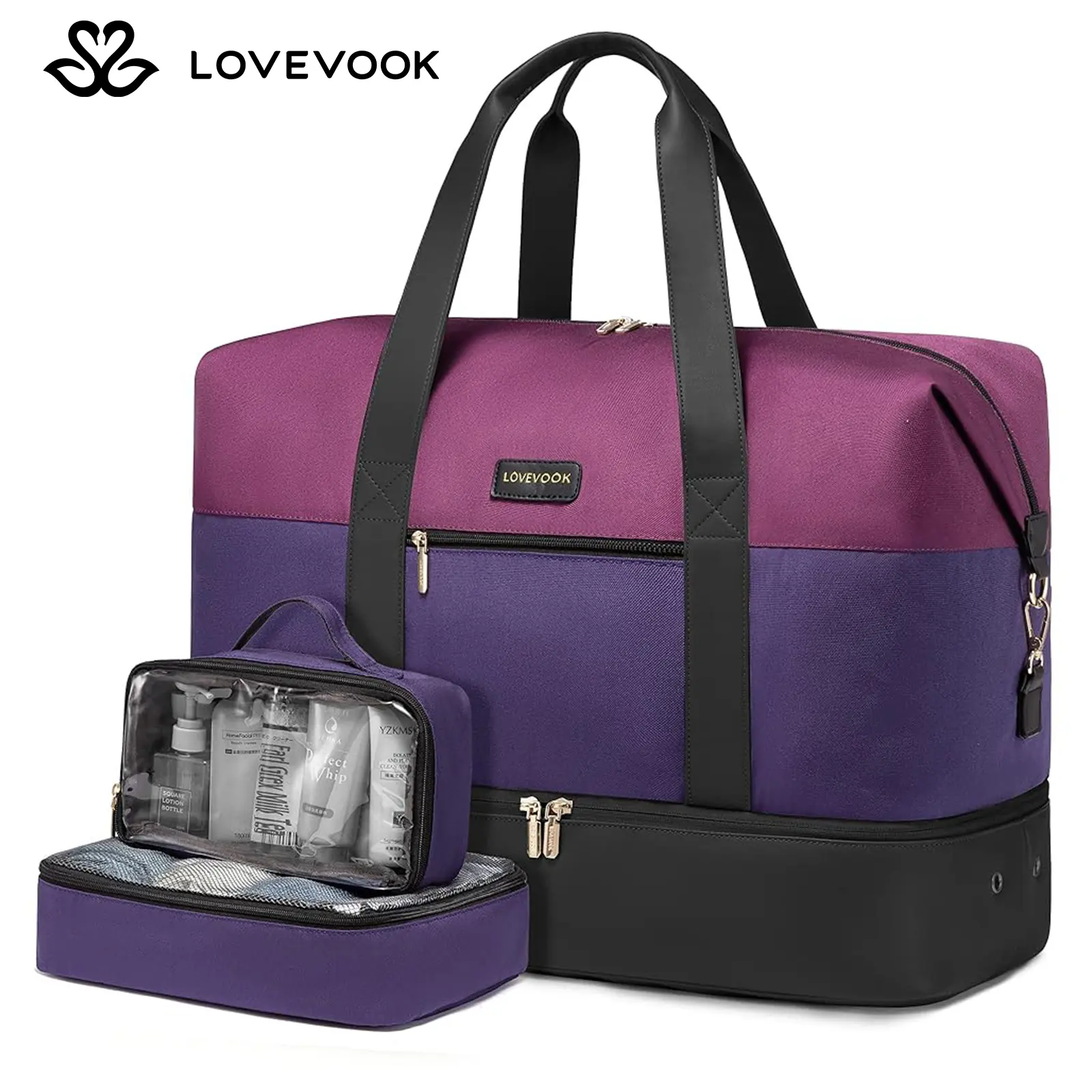 Purple-dark purple-black