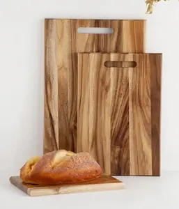 Acacia Wood Cutting Chopping Board 3 Sizes: Rustic Kitchen Decor