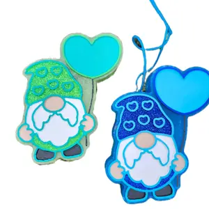 Gnome holding ballon car freshies, summer freshies